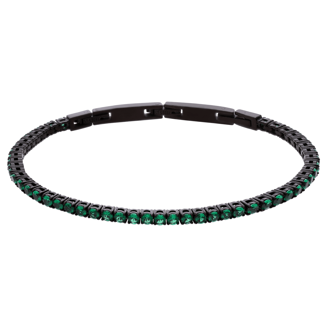 Guess Armband für Herren aus Edelstahl, Schwarz, GUESS ETERNITY