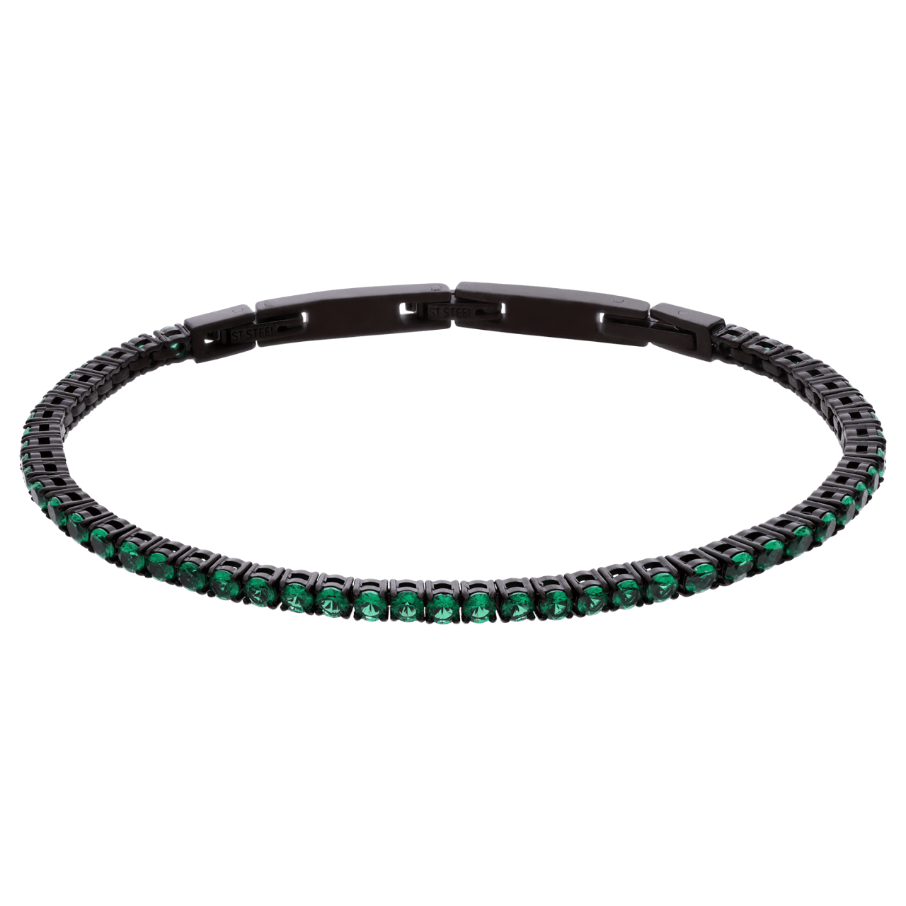 Guess heren stainless steel armband zwart GUESS ETERNITY