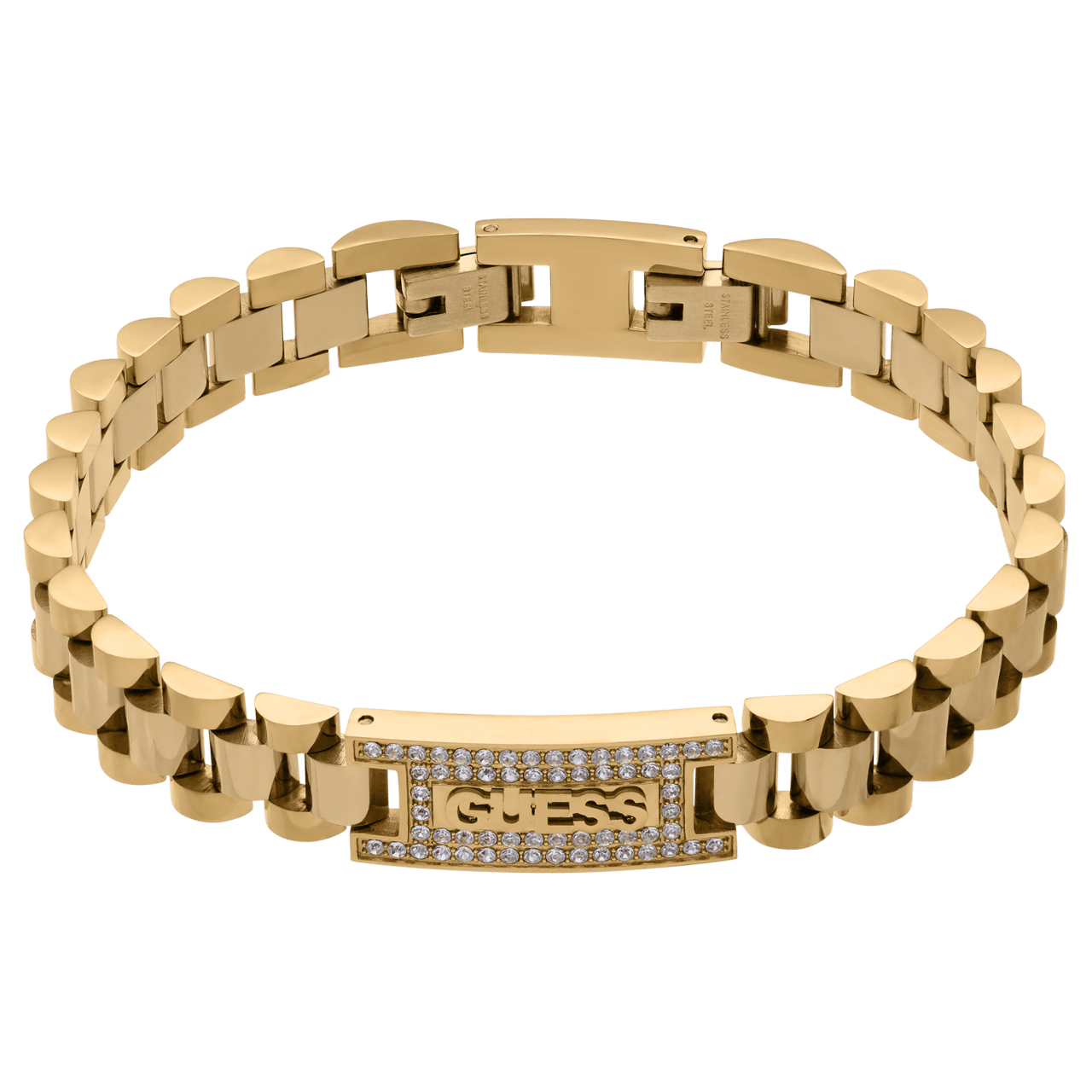 Guess Armband für Herren aus Edelstahl, vergoldet, EMPIRE