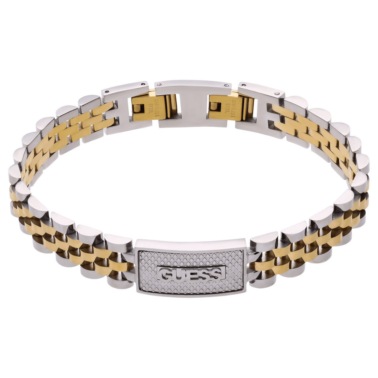 Guess Armband für Herren aus Edelstahl, zweifarbig, EMPIRE