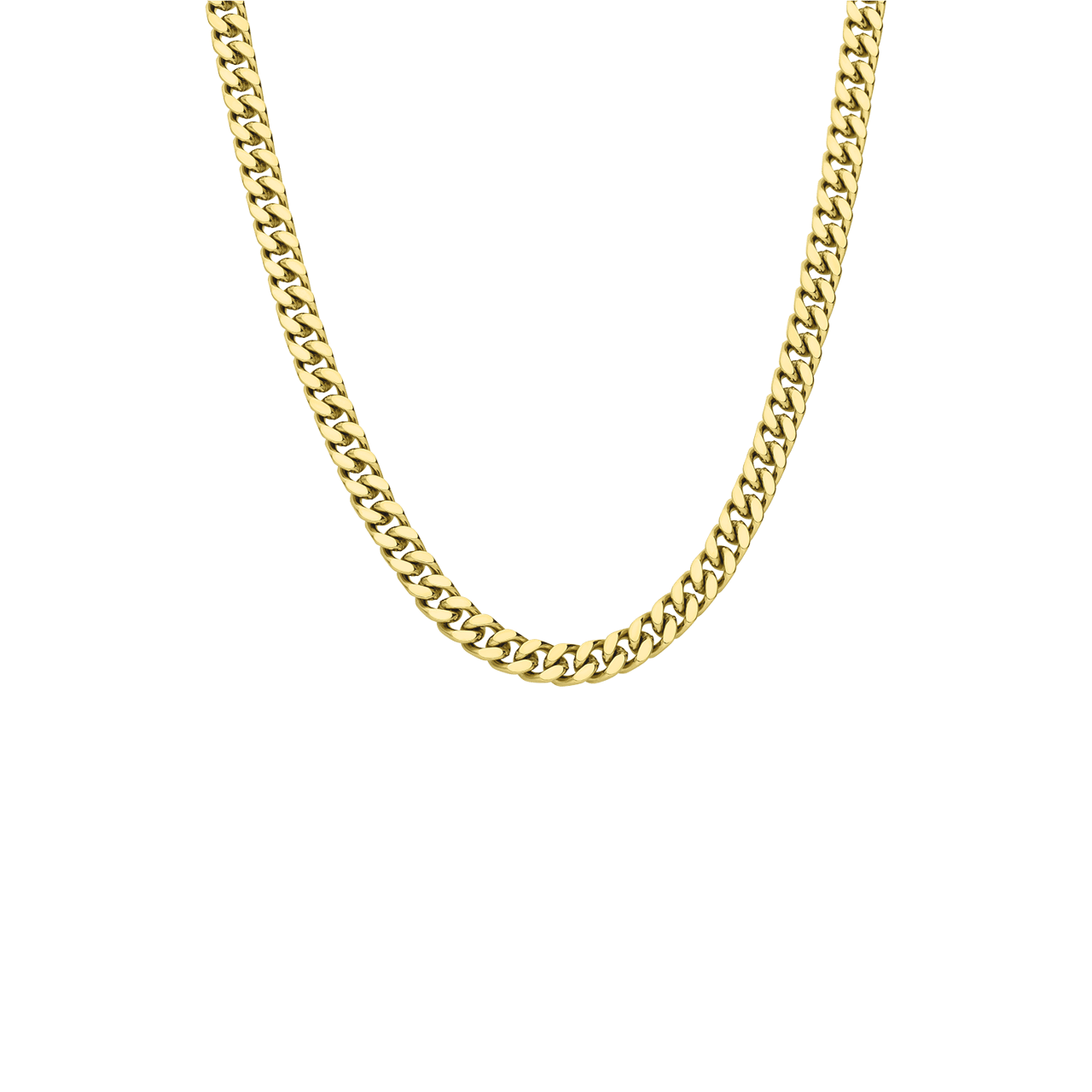 Guess stalen goldplated herenketting