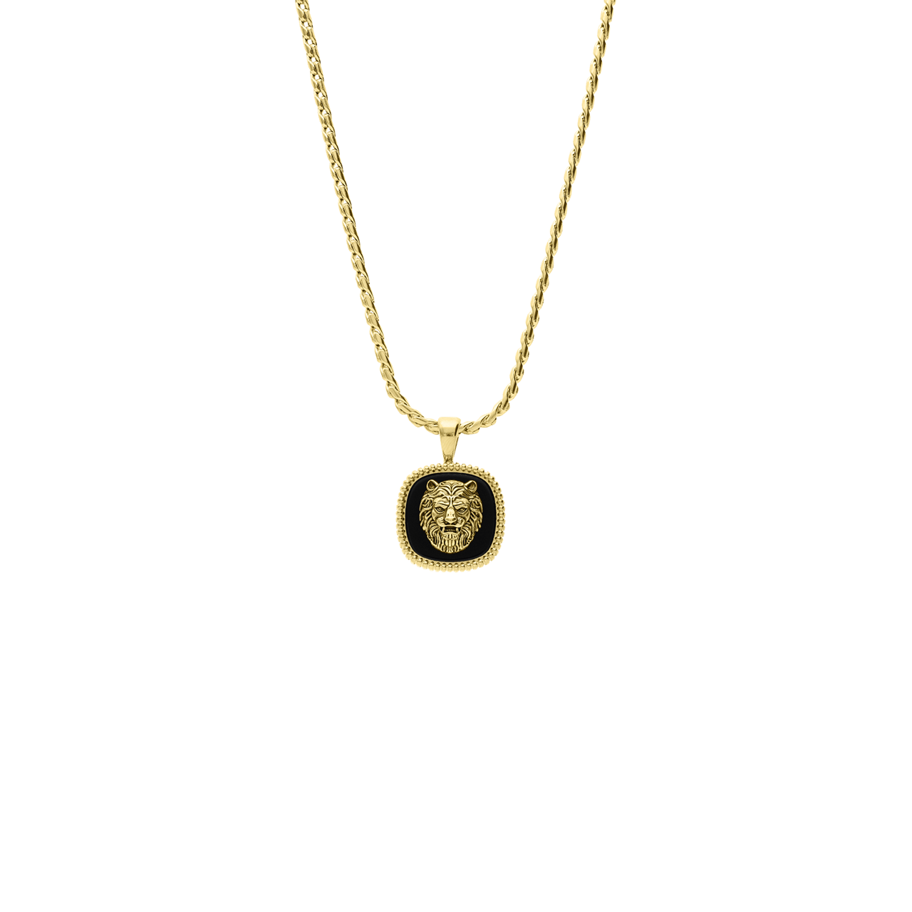 Guess stalen goldplated herenketting met hanger voor de LION KING