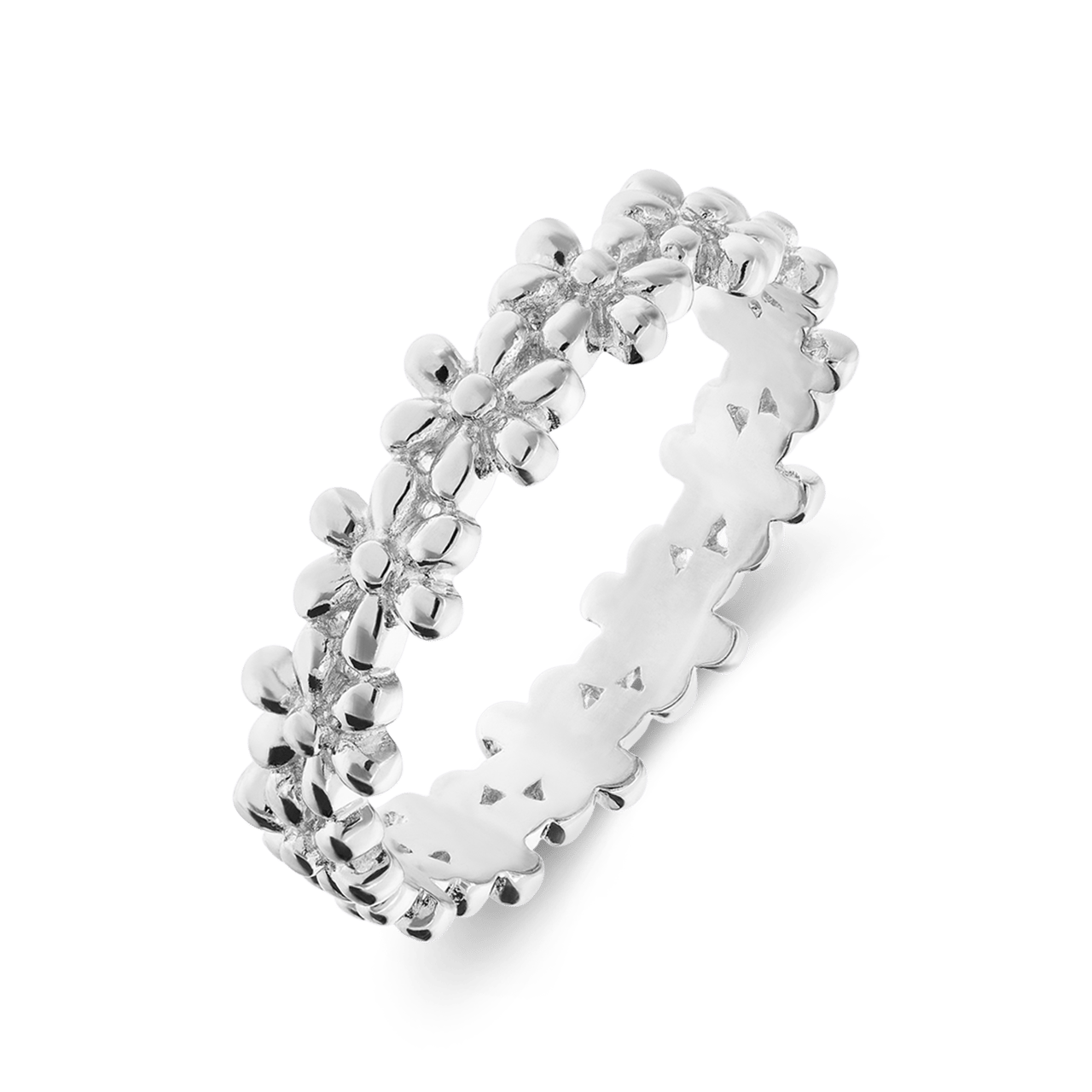 Ring für Kinder aus 925er Silber, Blumen