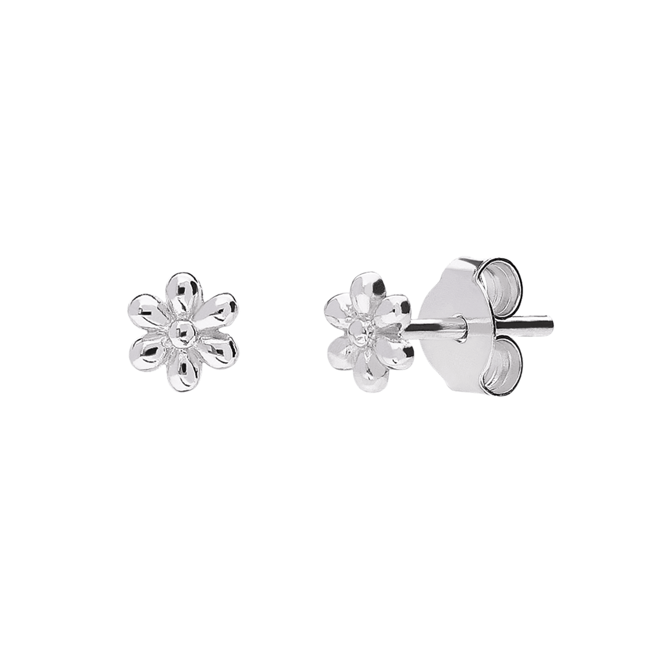 Ohrstecker aus 925er Silber, Blume