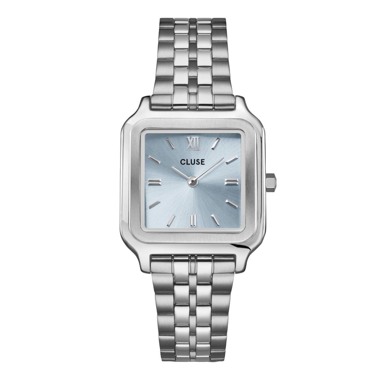 CLUSE - Gracieuse stainless steel horloge zilver met blauw