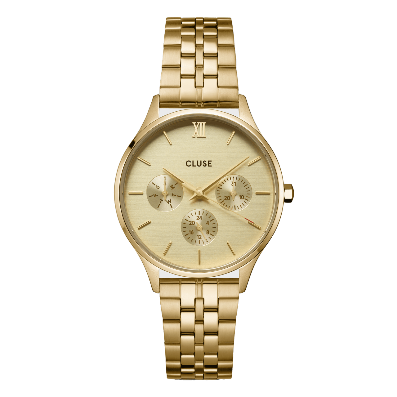 CLUSE – Multifunction aus der „Minuit“-Kollektion, Armbanduhr, Gold