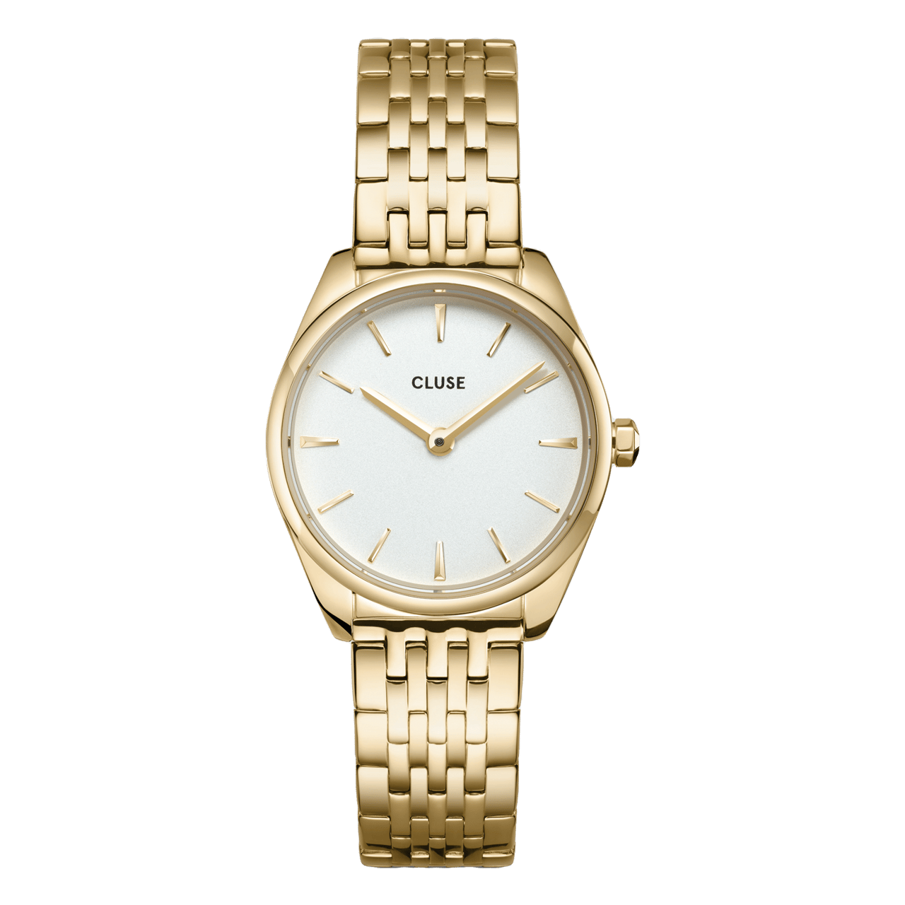 CLUSE - Féroce Mini stalen dameshorloge goldplated