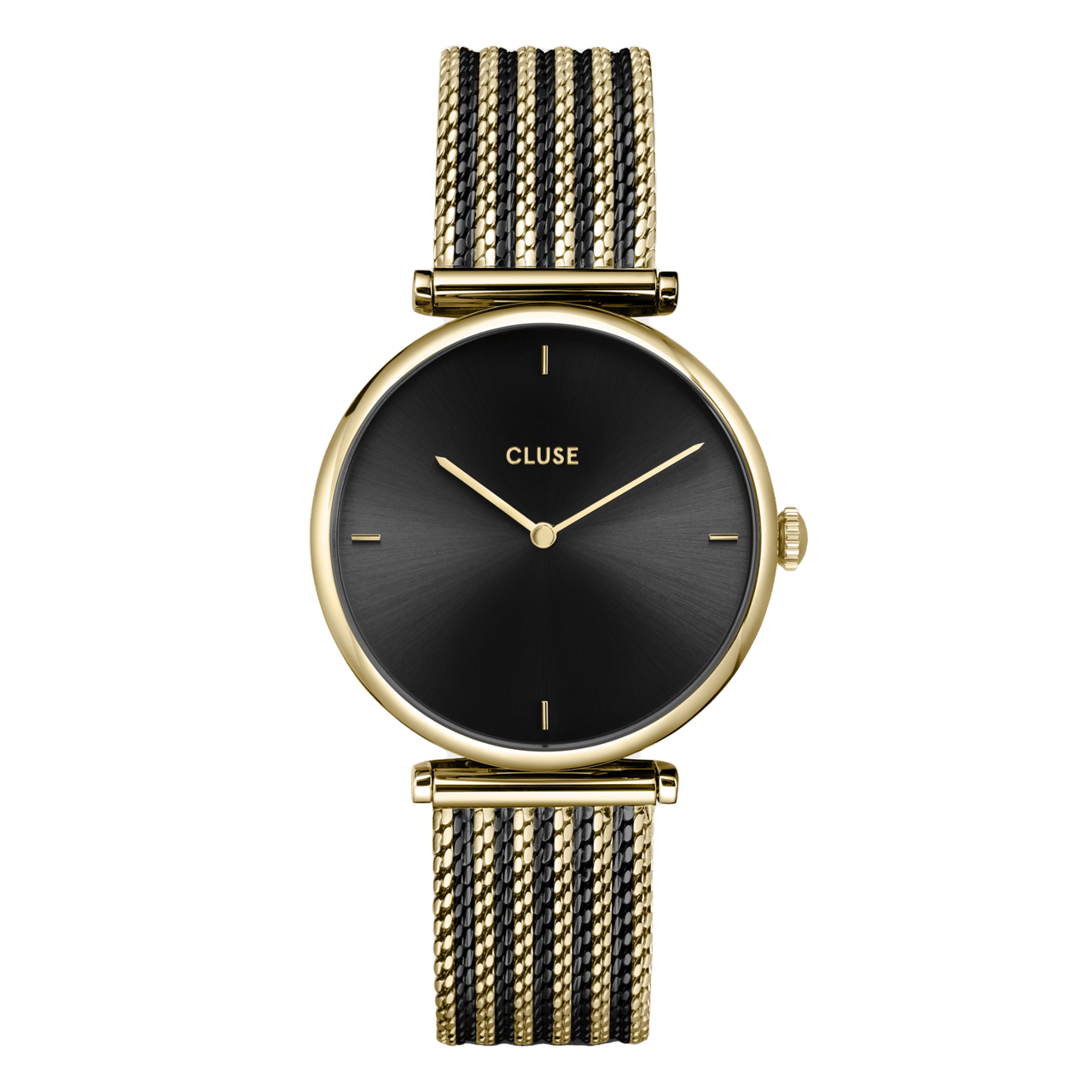 CLUSE - Damenarmbanduhr Triomphe, goldfarben mit Schwarz