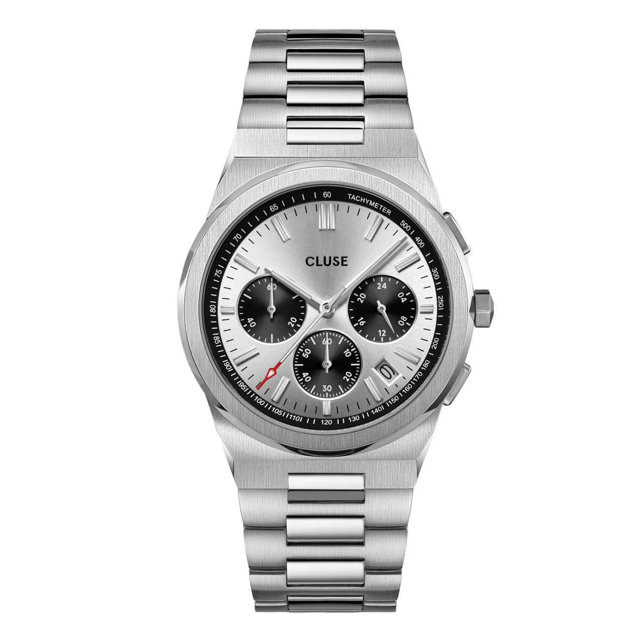 CLUSE - Vigoureux multifunction herenhorloge zilverkleurig