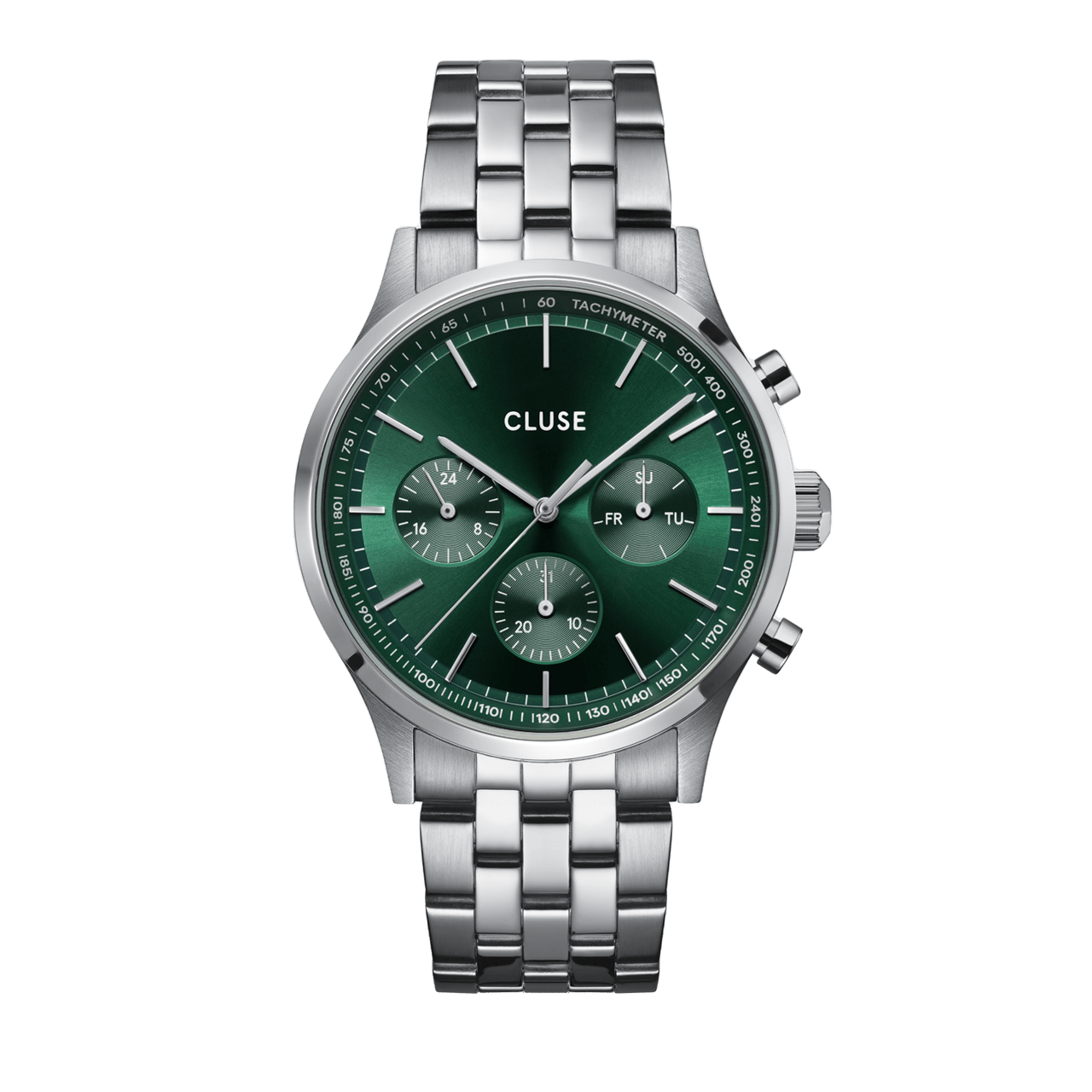 CLUSE – Multifunction „Anthéor“, Armbanduhr für Herren, Grün