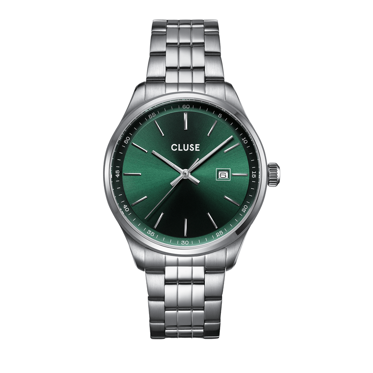 CLUSE – Armbanduhr für Herren „Anthéor“ aus Edelstahl, Grün