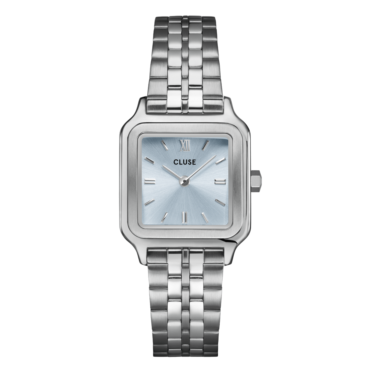 CLUSE – Armbanduhr „Gracieuse Petite“, Silber und Blau