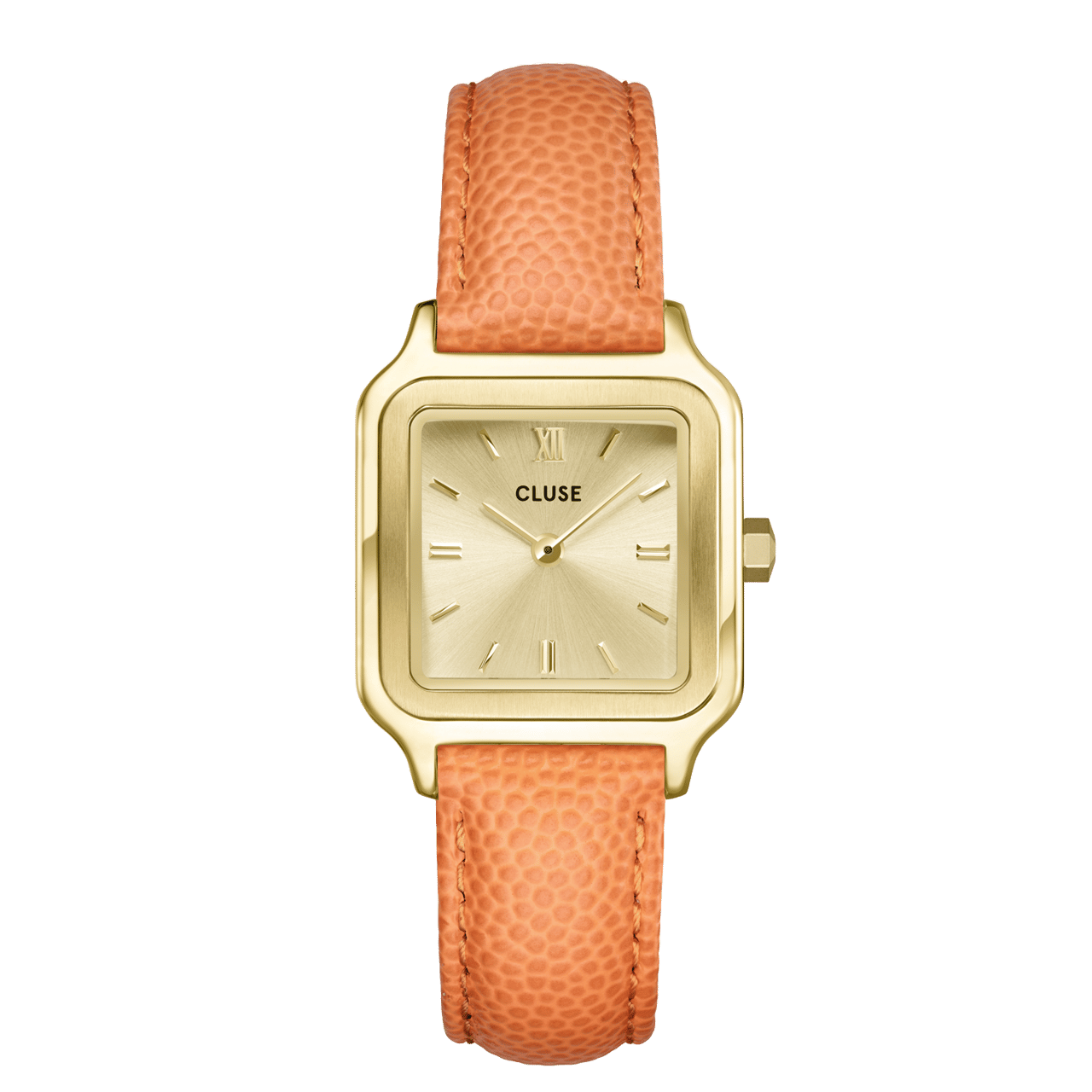 CLUSE - Armbanduhr Gracieuse Petite, Lederarmband, Apricot