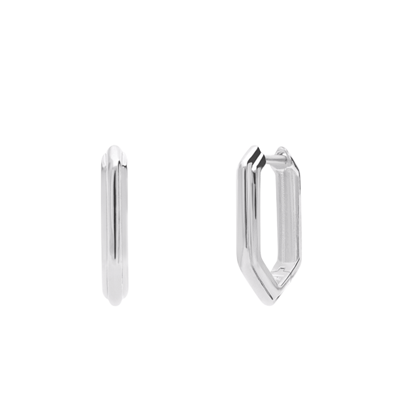Ohrringe aus 925er Silber, Oval