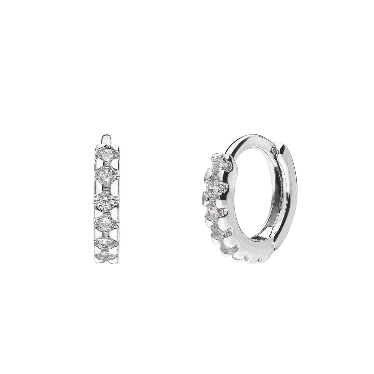 Ohrringe aus 925er Silber, Zirkonia