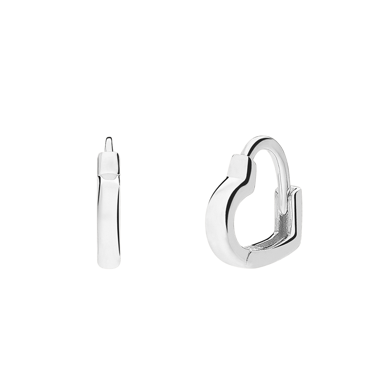 Ohrringe aus 925er Silber, Herz
