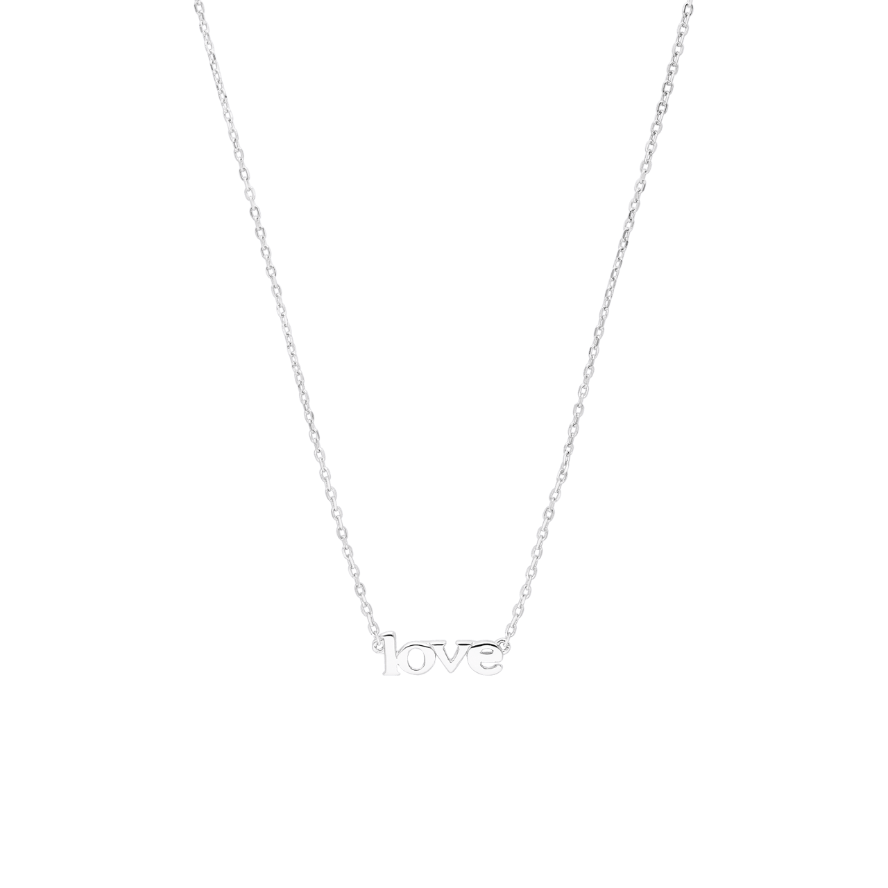 Halskette aus 925er Silber, „Love”