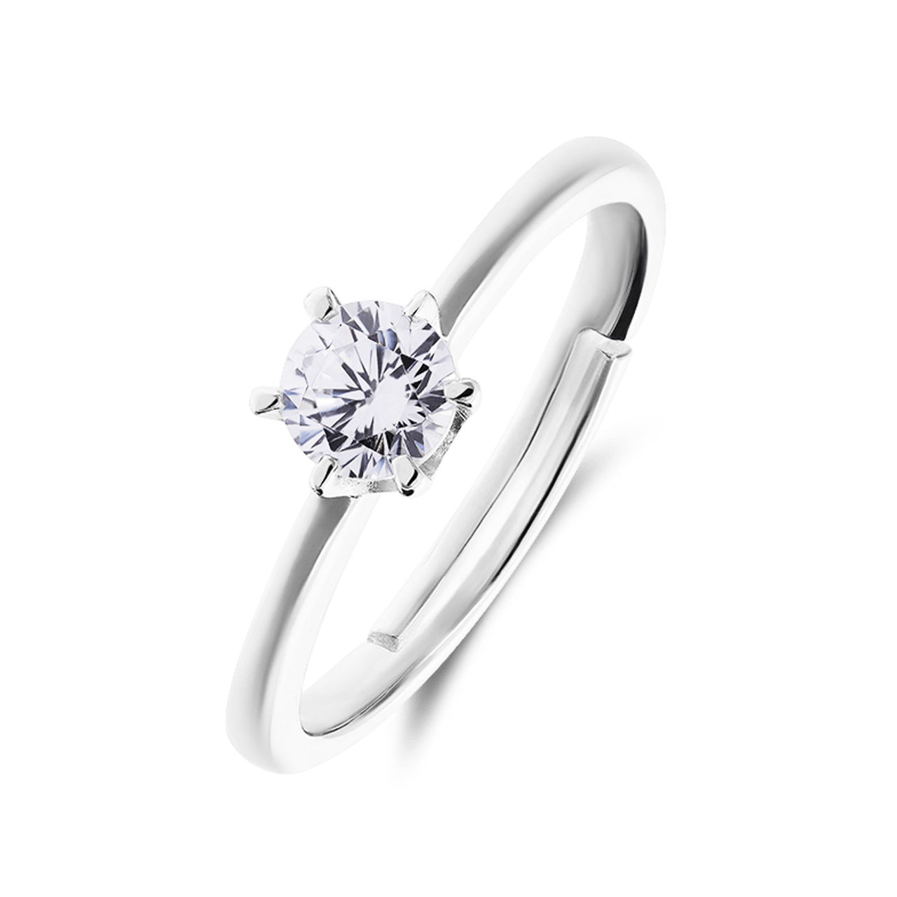 Ring aus 925 Silber mit Zirkonia