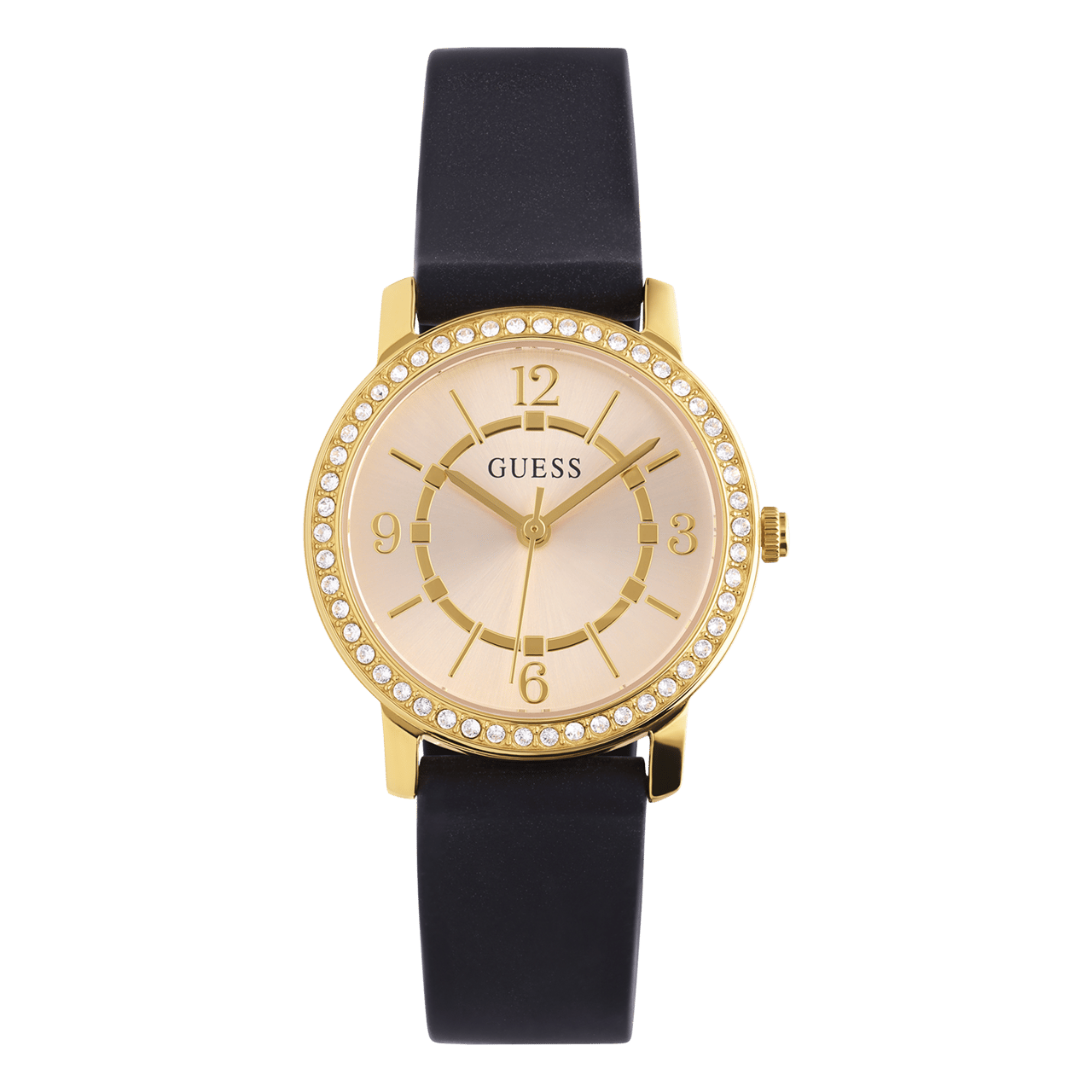 Guess Damenuhr mit Lederarmband, MELODY, GW0469L3