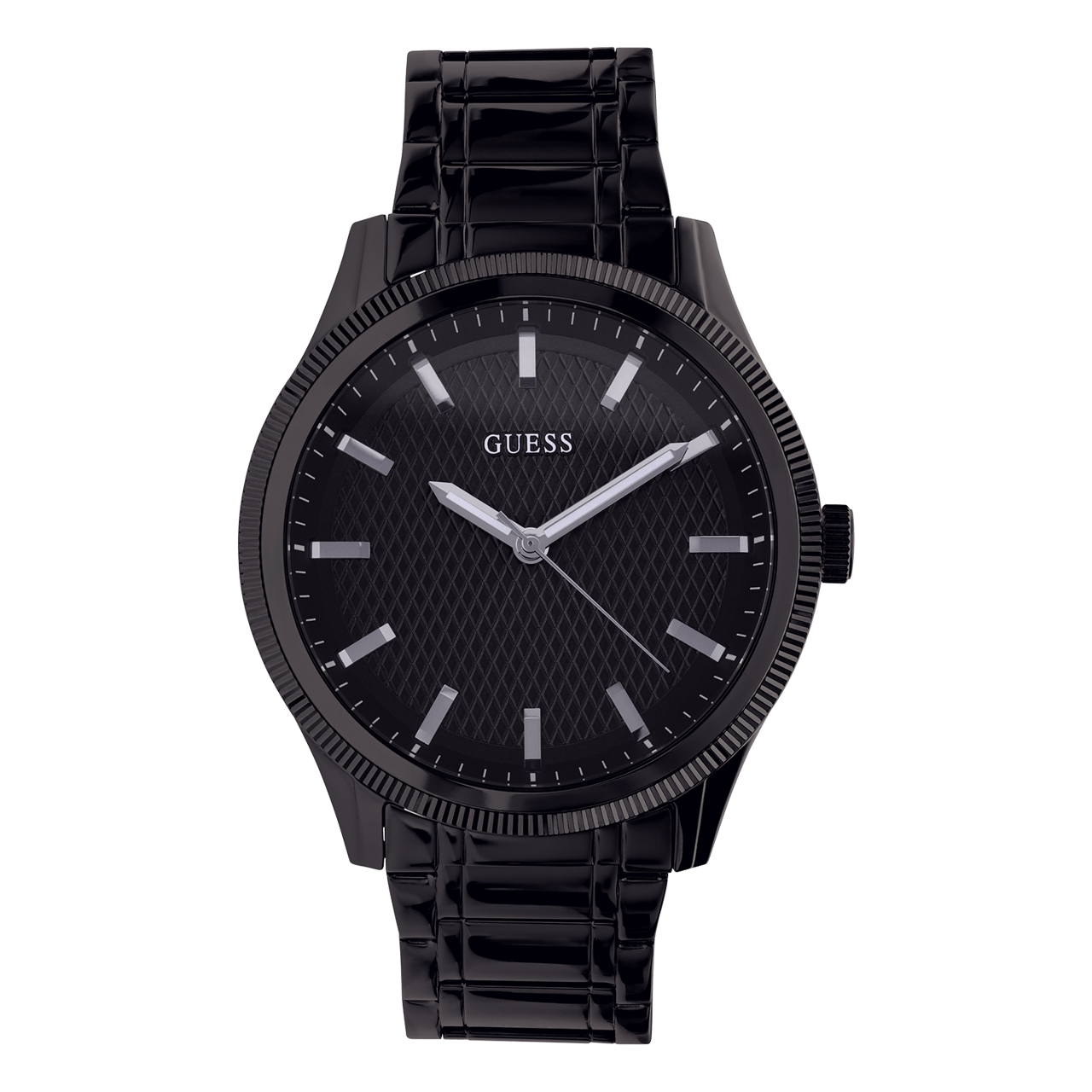 Guess Armbanduhr für Herren aus Edelstahl, Schwarz, DEX, GW0626G3
