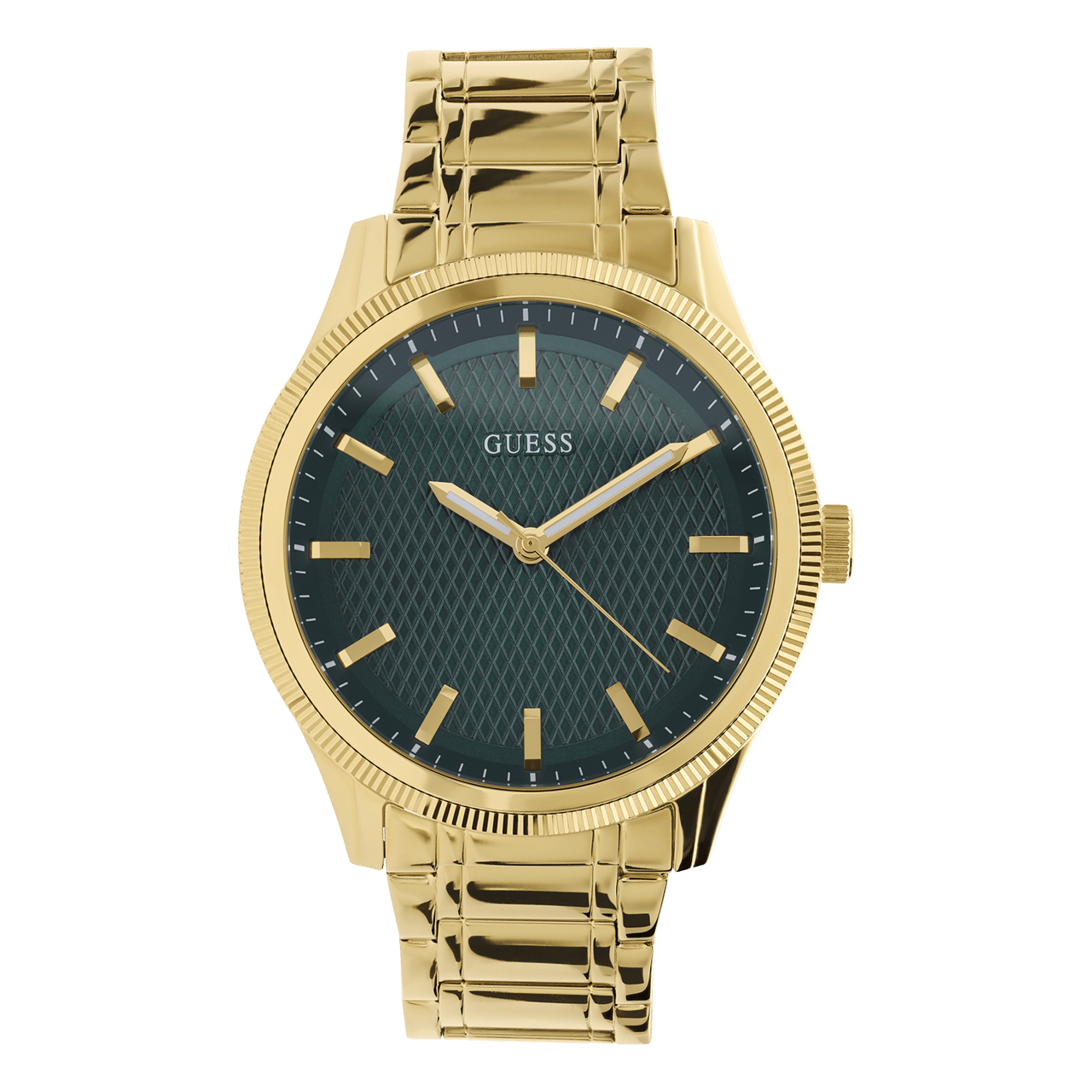 Guess Armbanduhr für Herren aus Edelstahl, goldfarben, DEX, GW0626G2