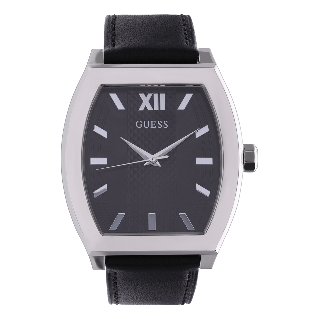 Guess Herrenuhr mit Lederarmband, PUNCTUAL, GW0706G1
