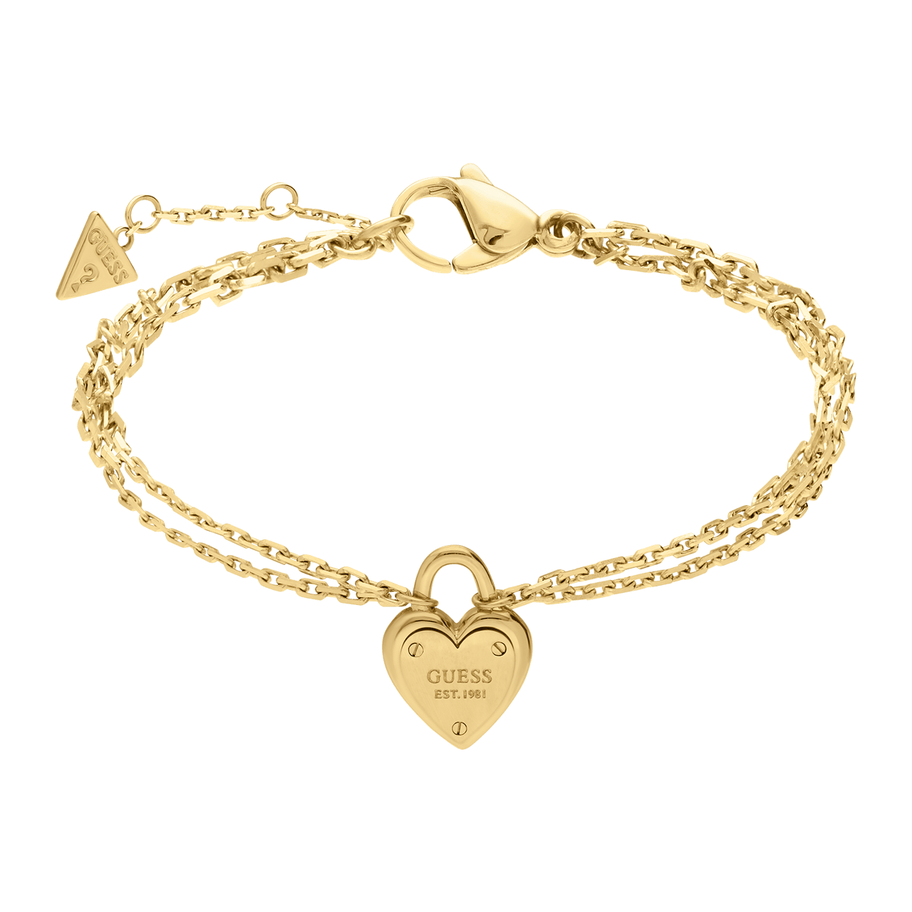 Guess stainless steel goldplated armband ALL YOU NEED IS LOVE