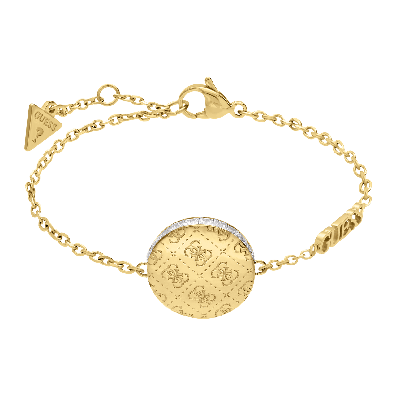 Guess, Armband aus Edelstahl, vergoldet, 4G RISING
