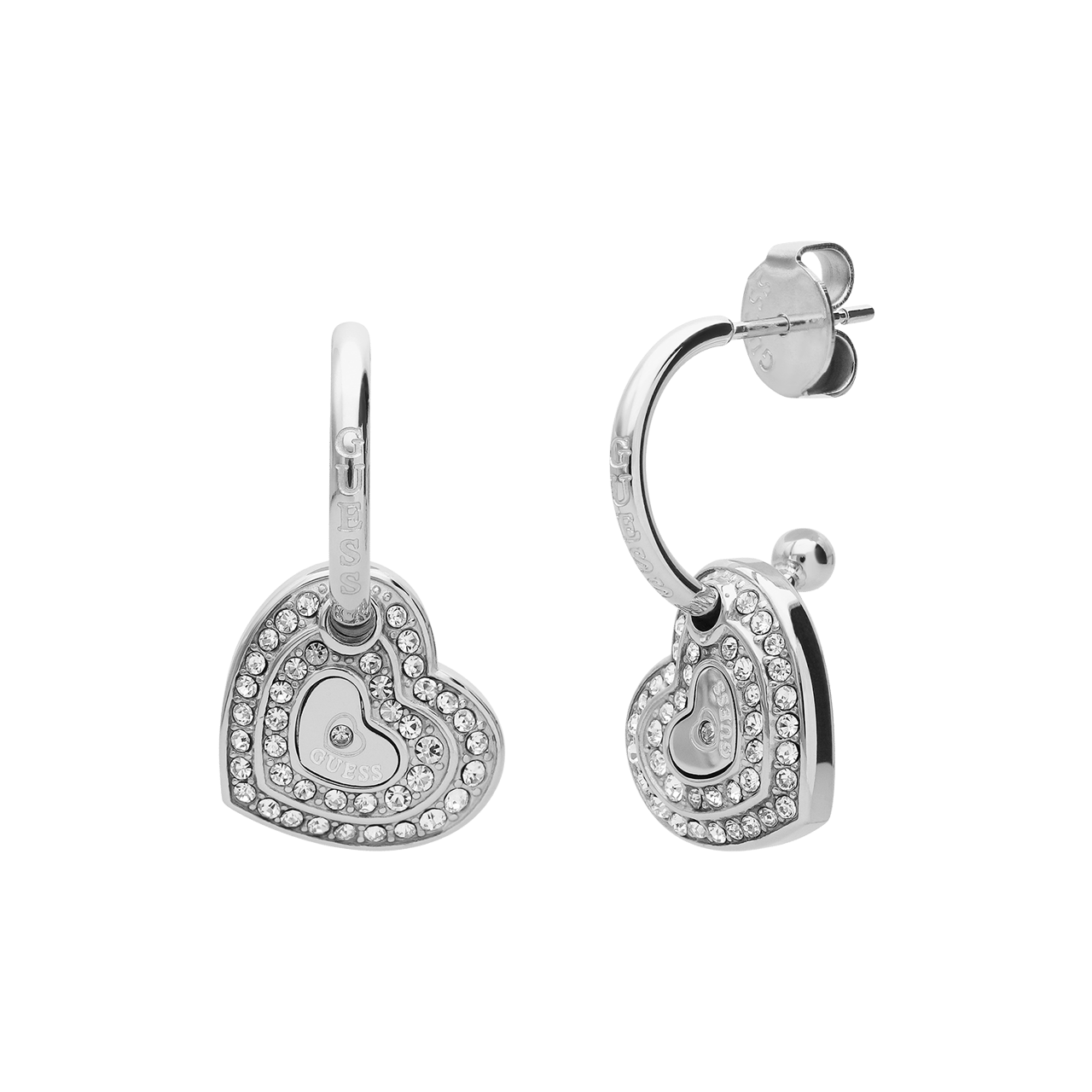 Guess stainless steel oorringen AMAMI