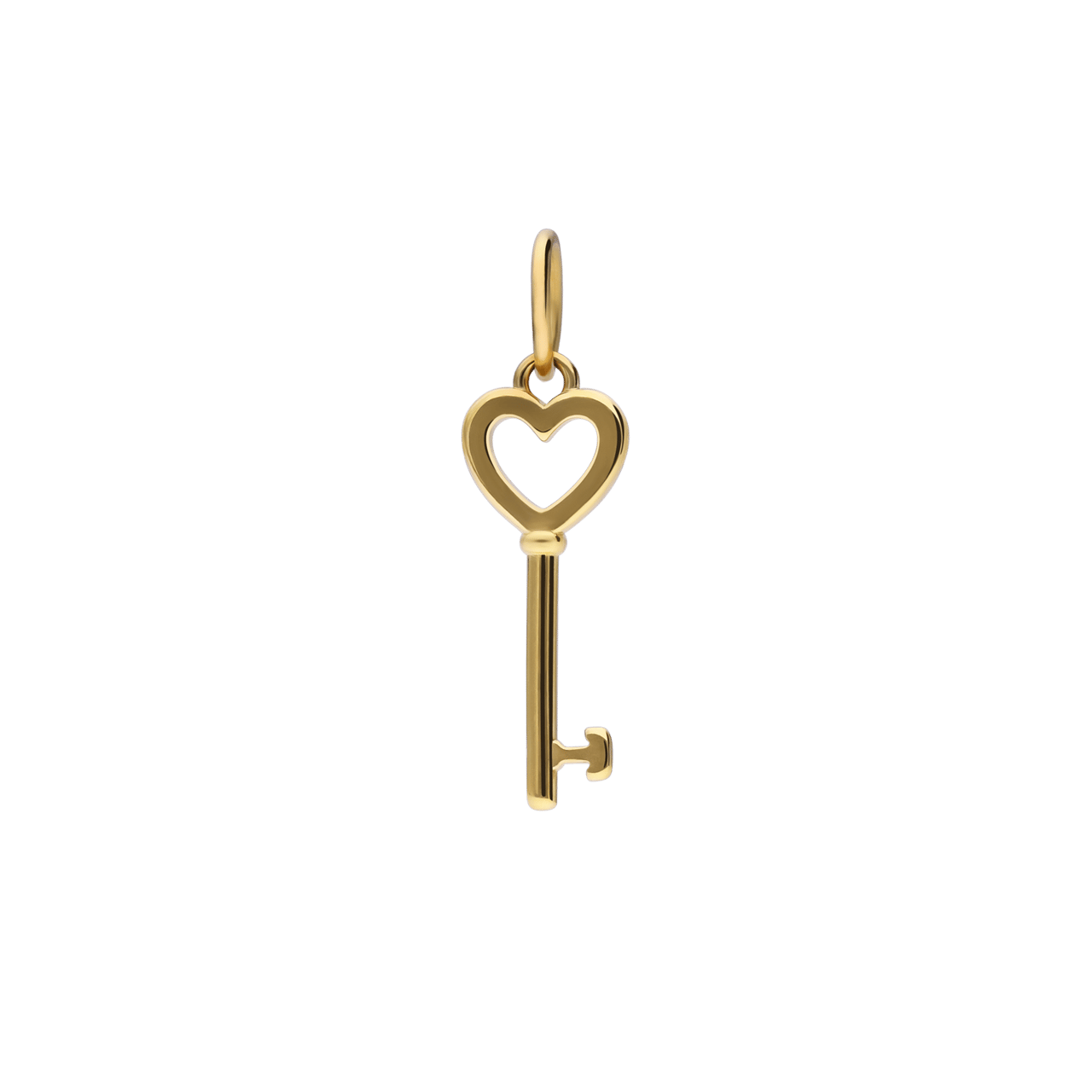 Stalen goldplated hanger sleutel voor dames