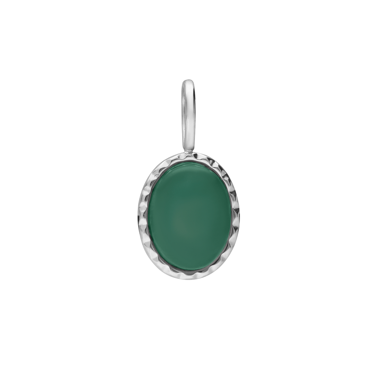 Charm aus Edelstahl, Oval
