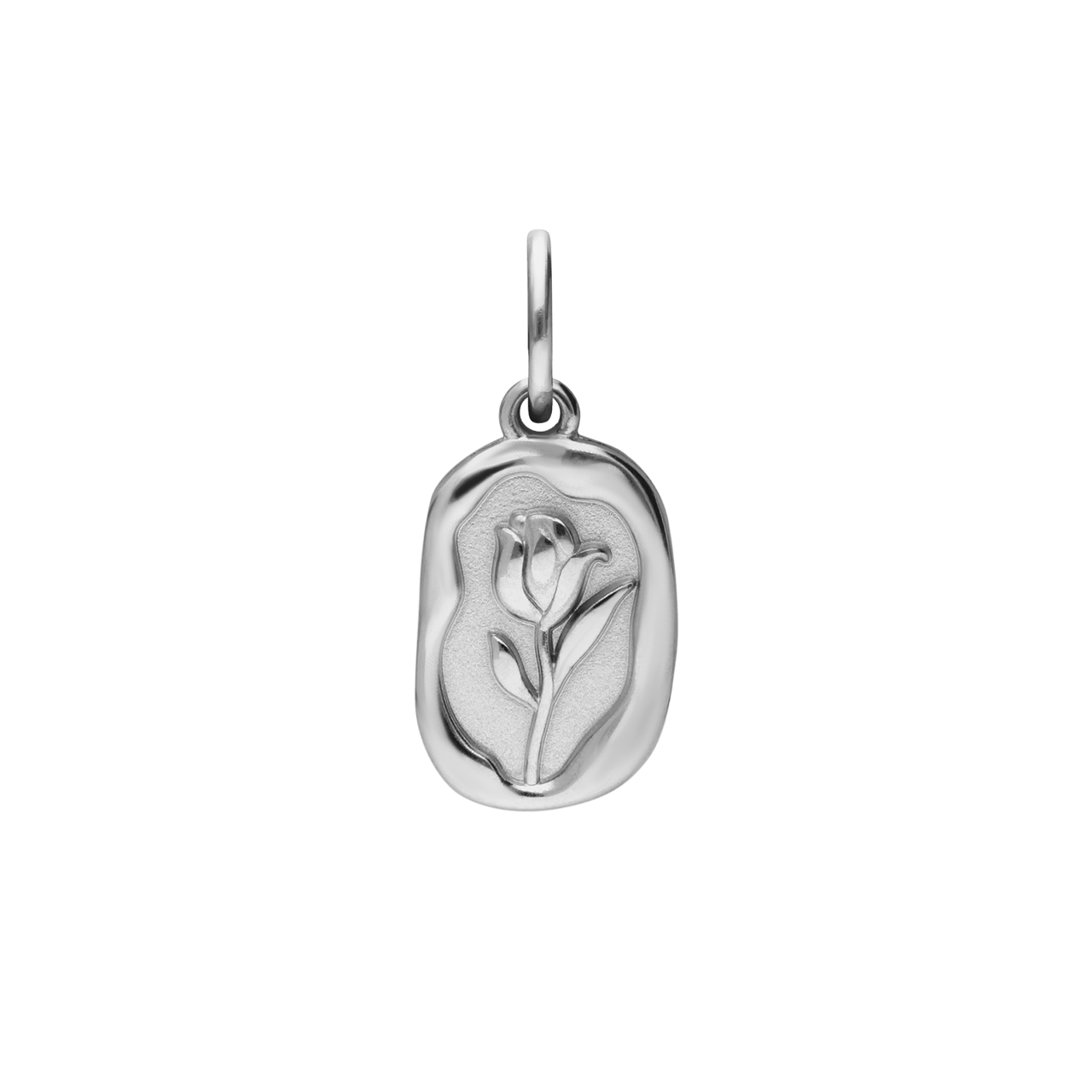 Charm aus Edelstahl, Rose