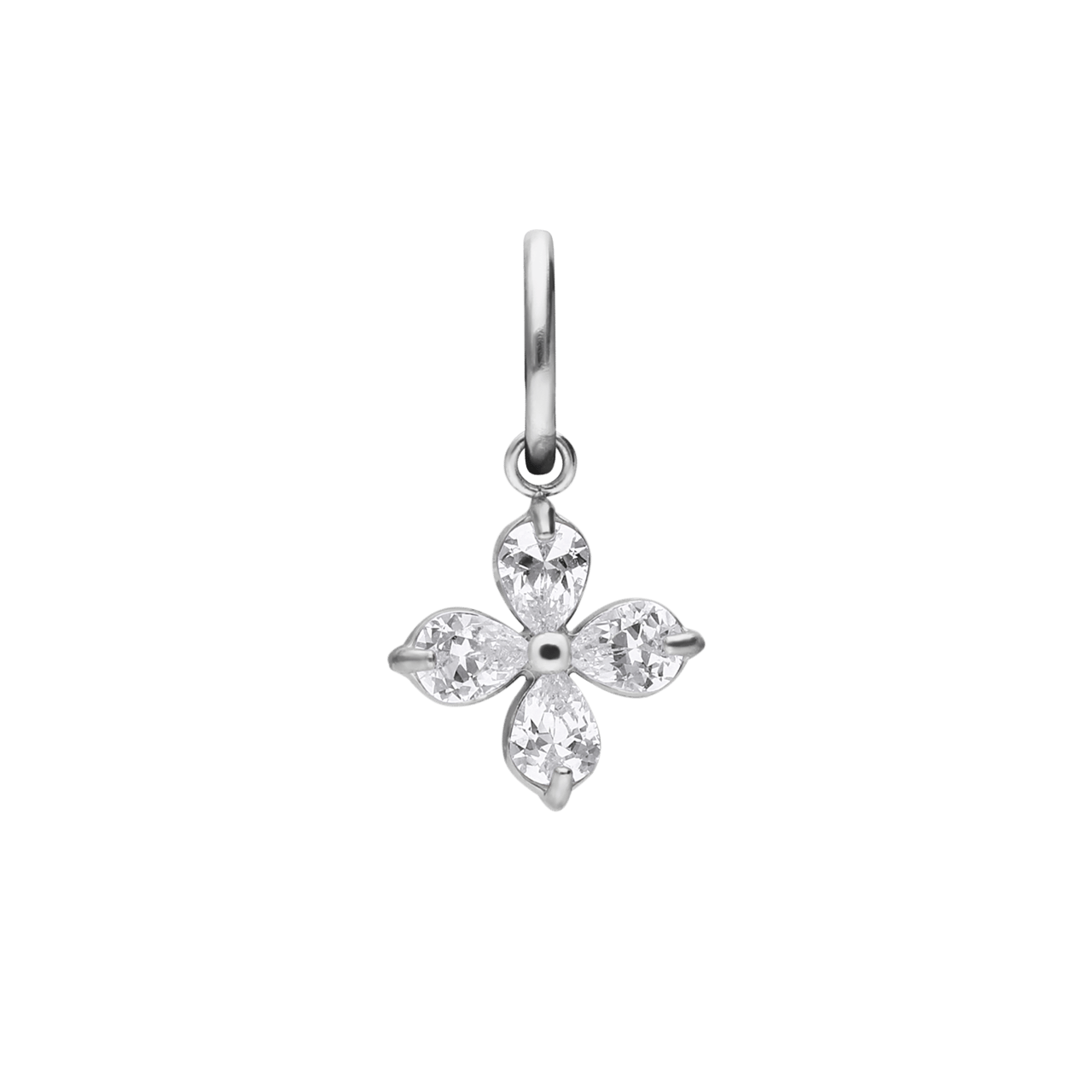 Charm aus Edelstahl, Blume