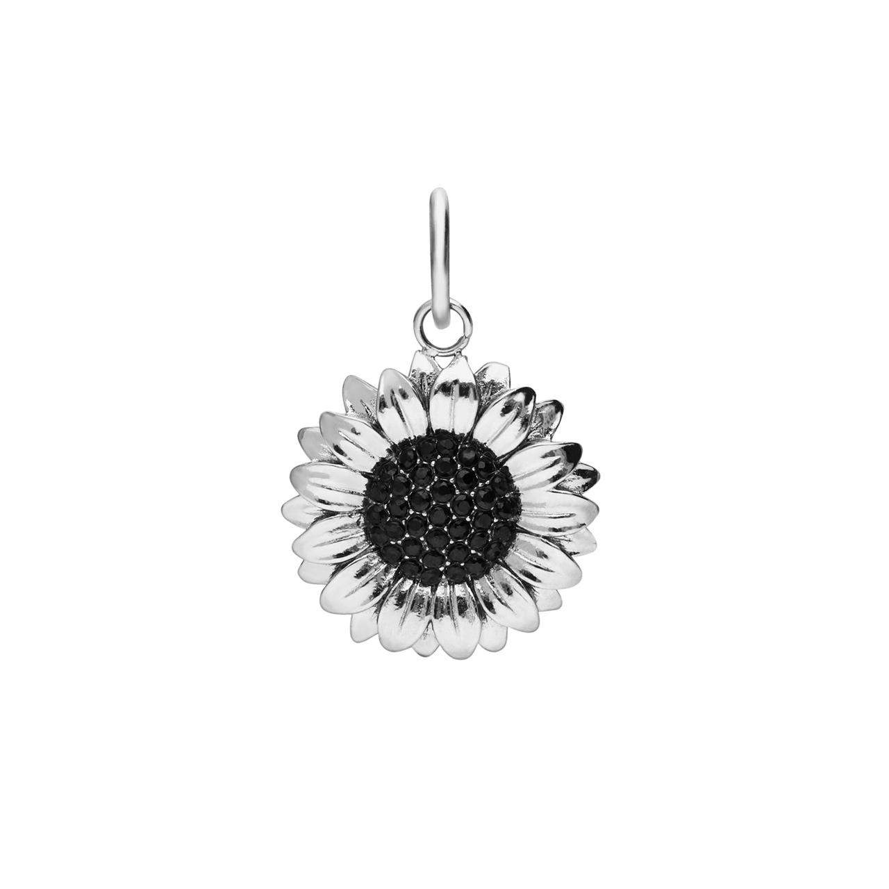 Charm aus Edelstahl, Sonnenblume
