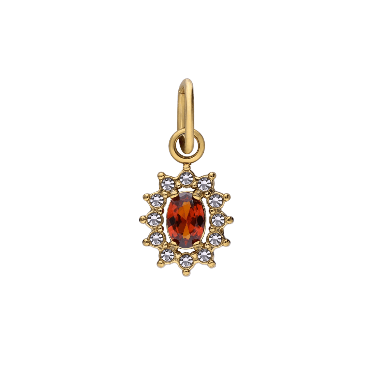 Charm aus Edelstahl, vergoldet, Entourage-Stil