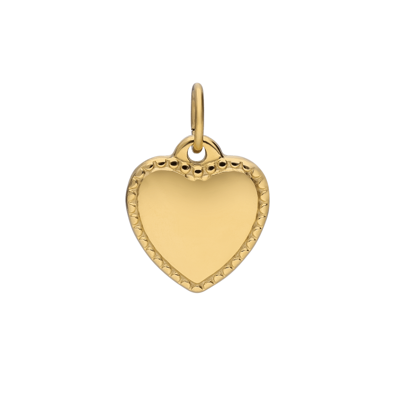 Stainless steel goldplated hanger met graveerplaat hart voor dames