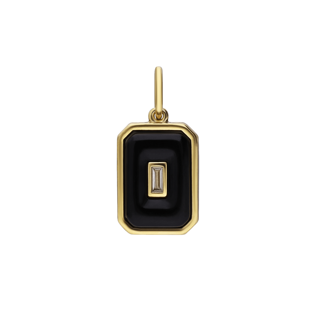 Stalen goldplated hanger met zwart voor dames