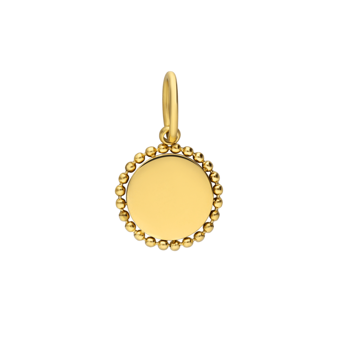 Stainless steel goldplated bedel munt small