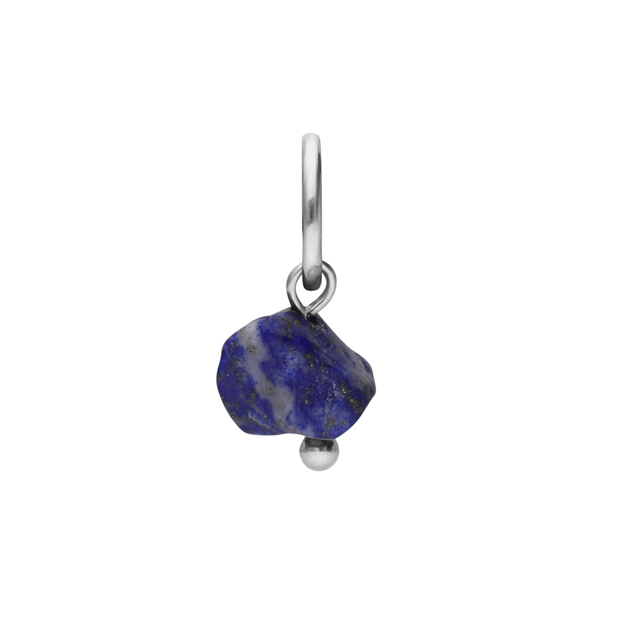Charm aus Edelstahl mit Lapislazuli