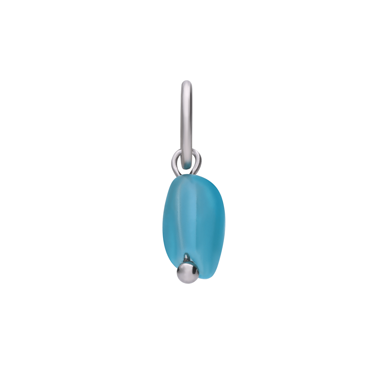 Charm aus Edelstahl mit Apatit