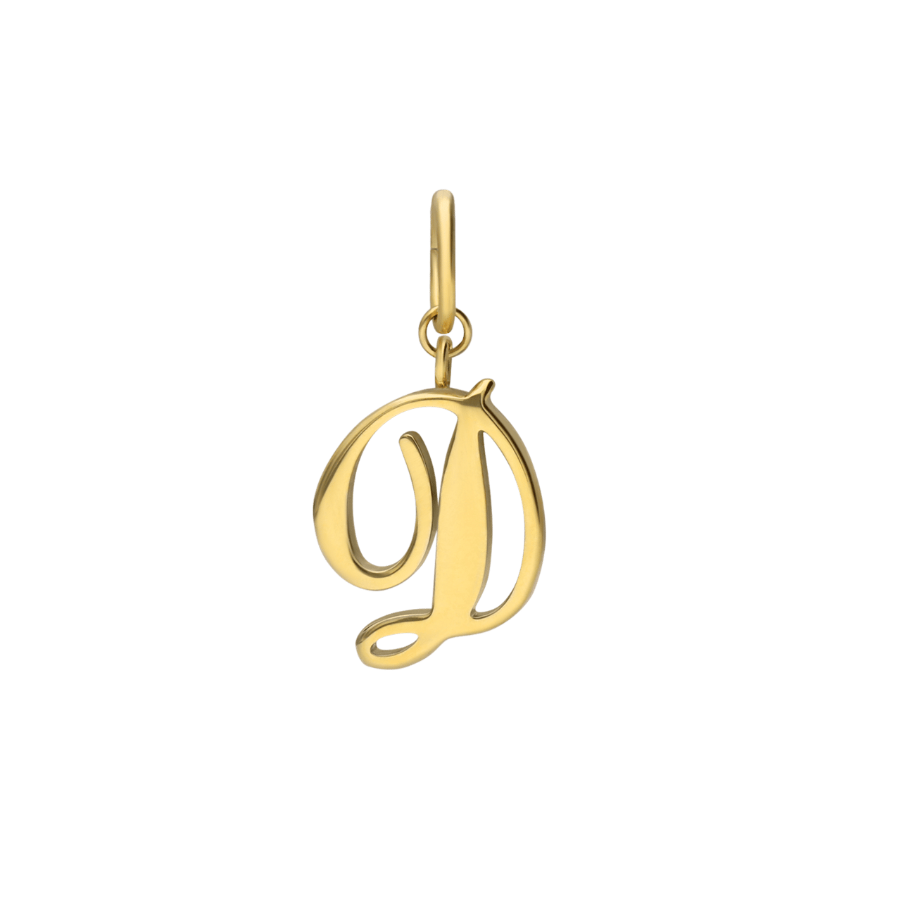 Stalen goldplated bedel letter
