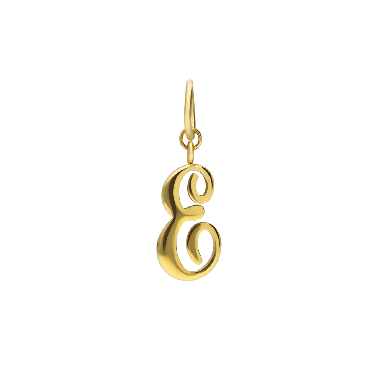 Stalen goldplated bedel letter