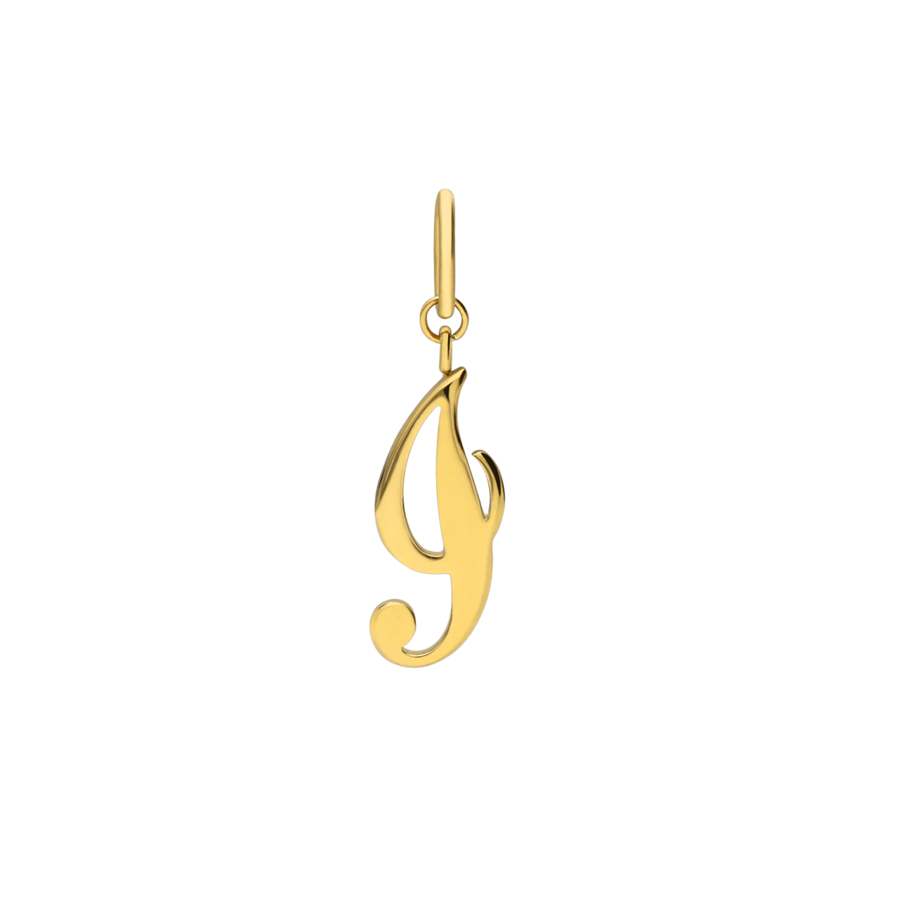 Stalen goldplated bedel letter