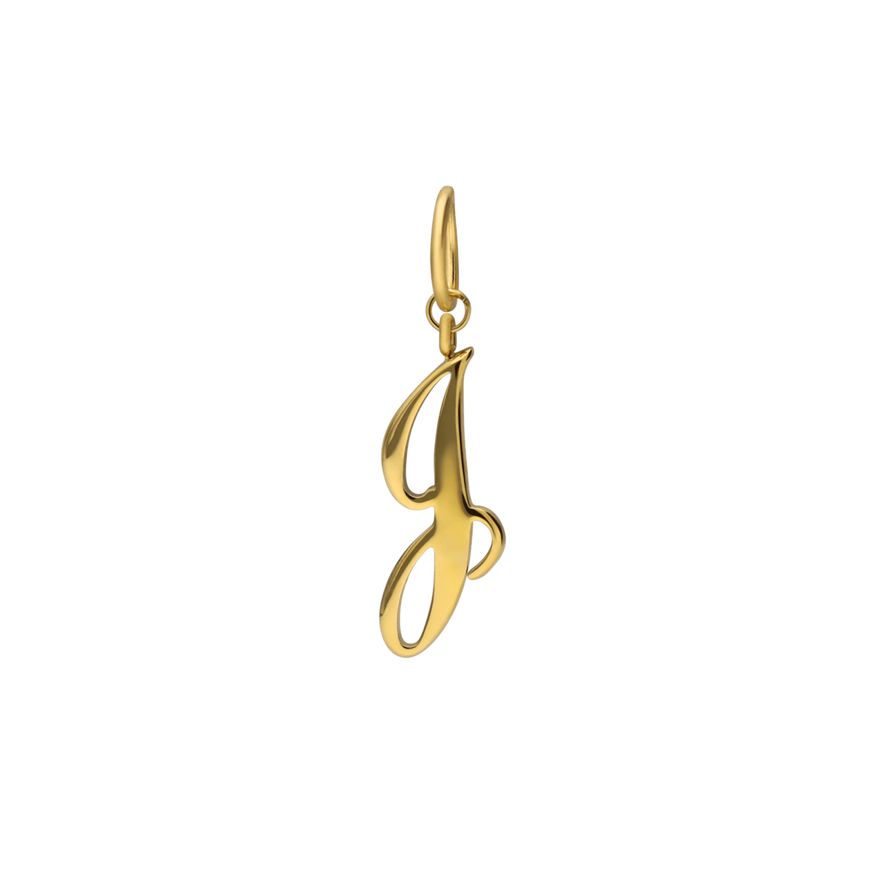 Stalen goldplated bedel letter