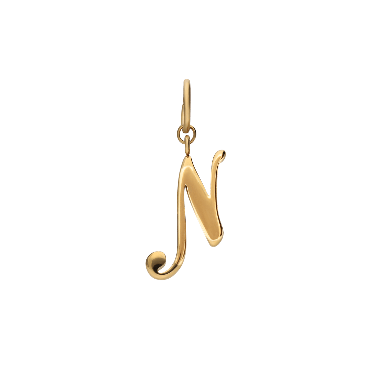 Stainless steel goldplated letterhanger voor dames