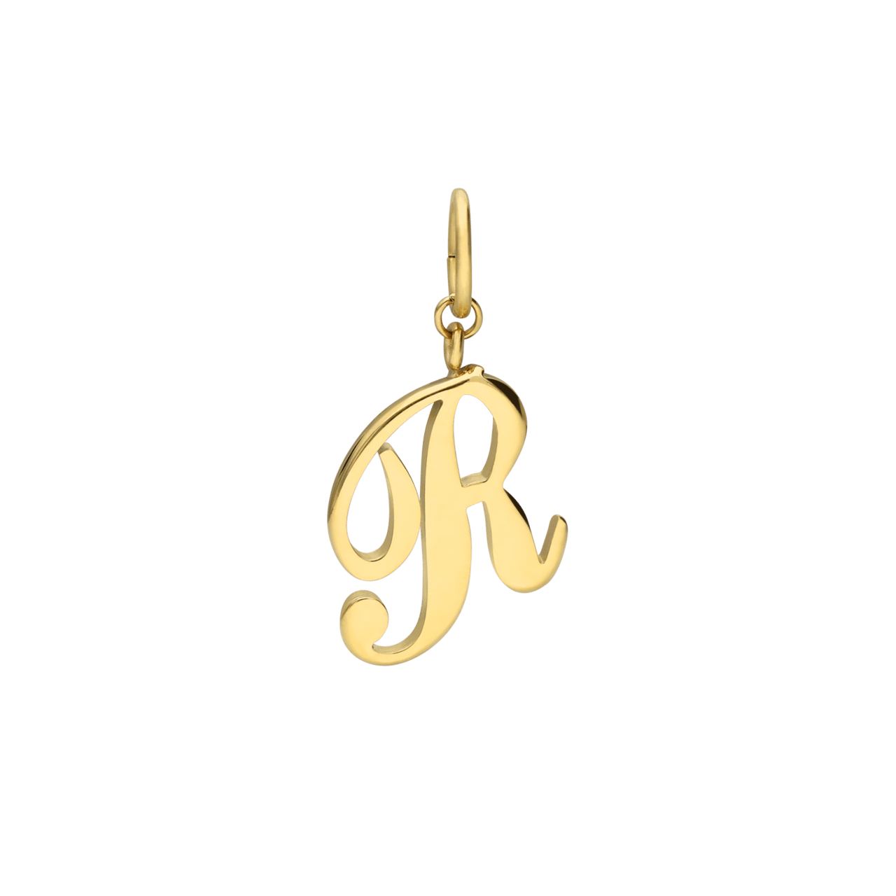 Stalen goldplated bedel letter