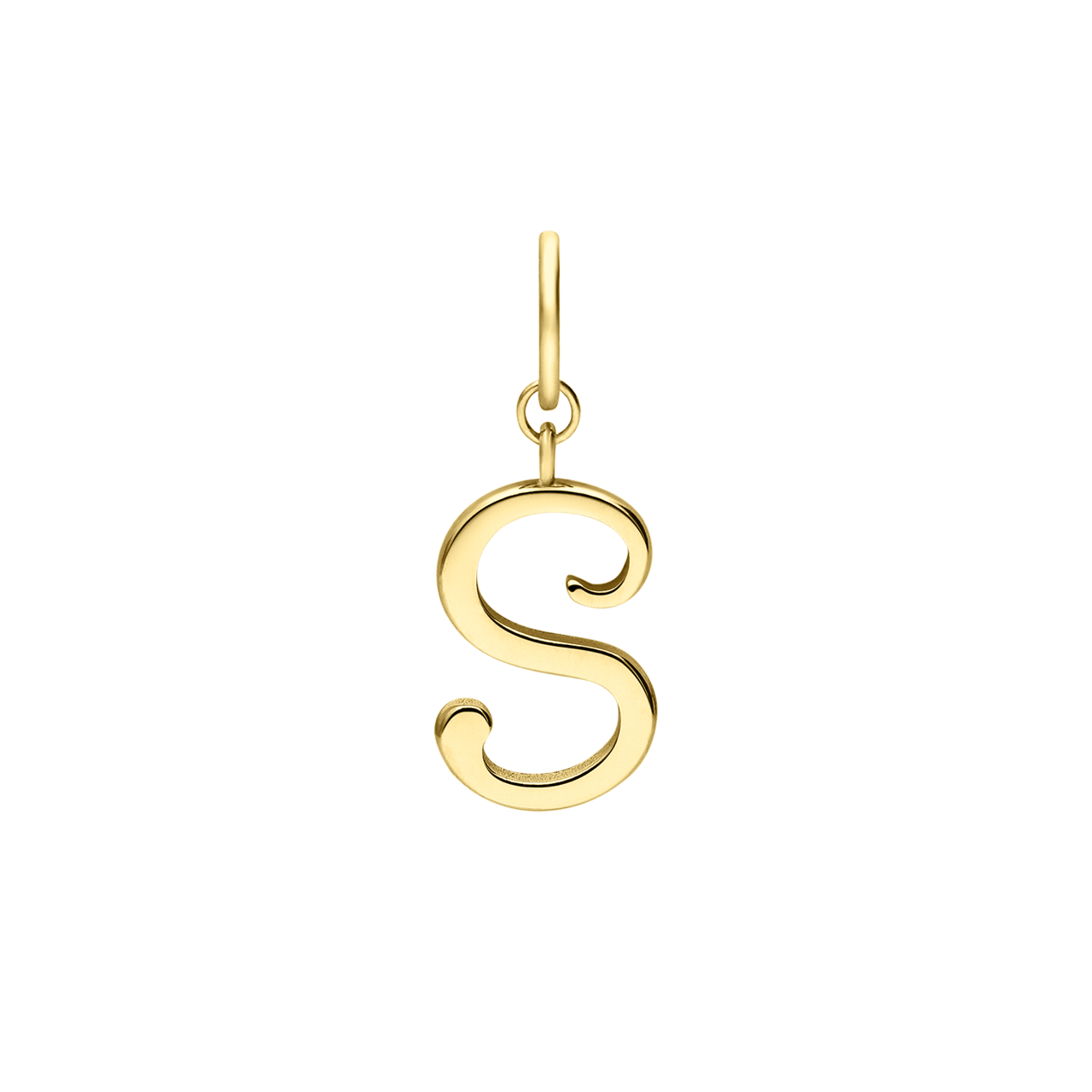 Stainless steel goldplated letterhanger voor dames