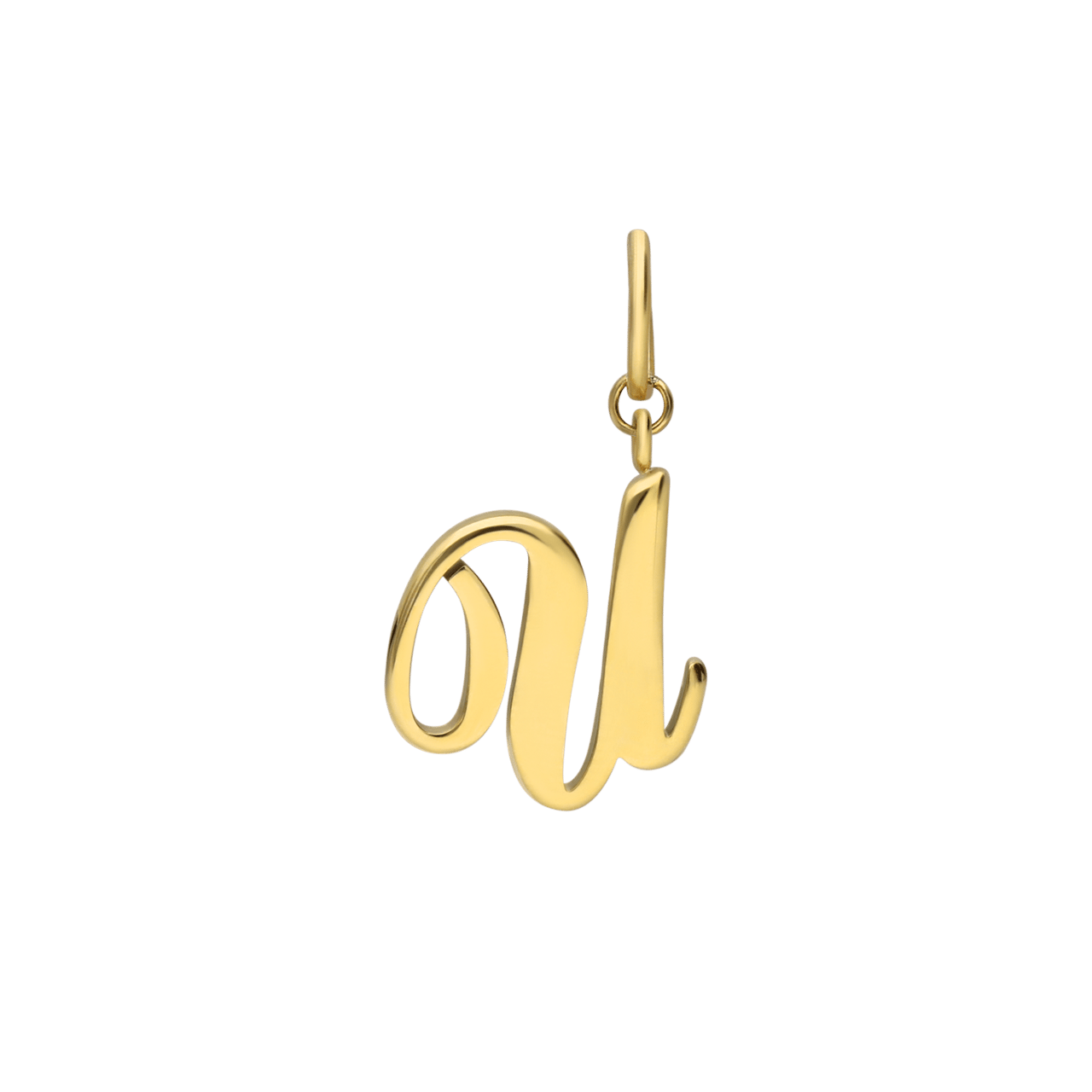 Stainless steel goldplated letterhanger voor dames