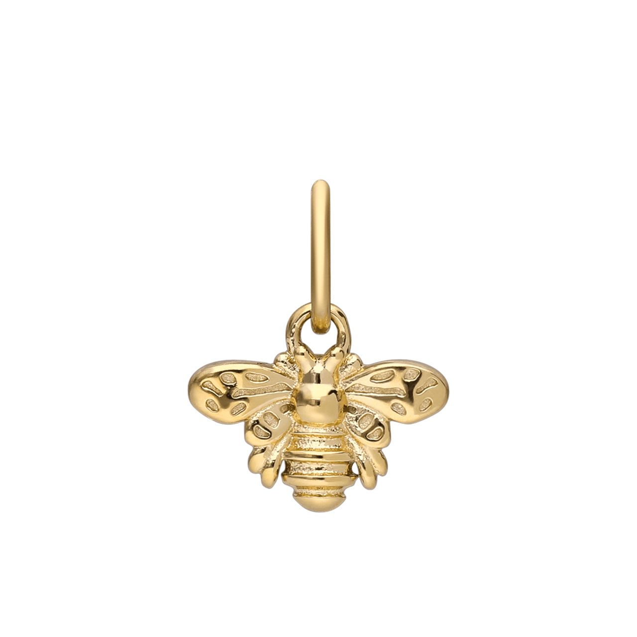 Charm aus Edelstahl, vergoldet, Biene