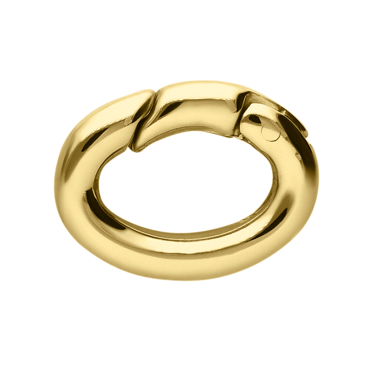 Stainless steel goldplated bedel sluiting ovaal